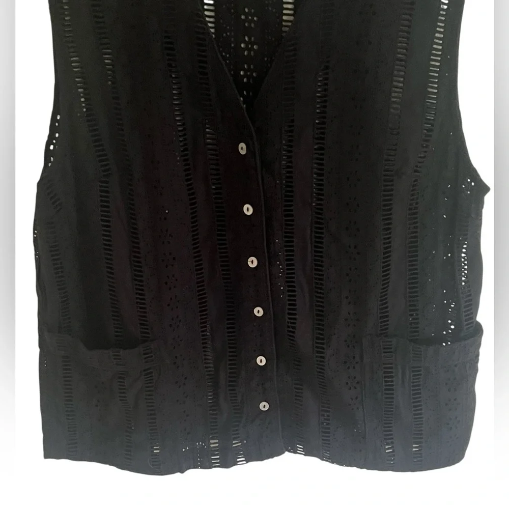 Damson Madder Black Broderie Anglaise Alys Waistcoat & Vacation Rafe Trouser Set